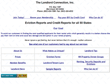 Tablet Screenshot of landlordconnection.com